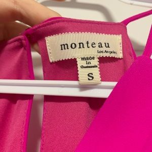 Vibrant pink monteau dress size Small